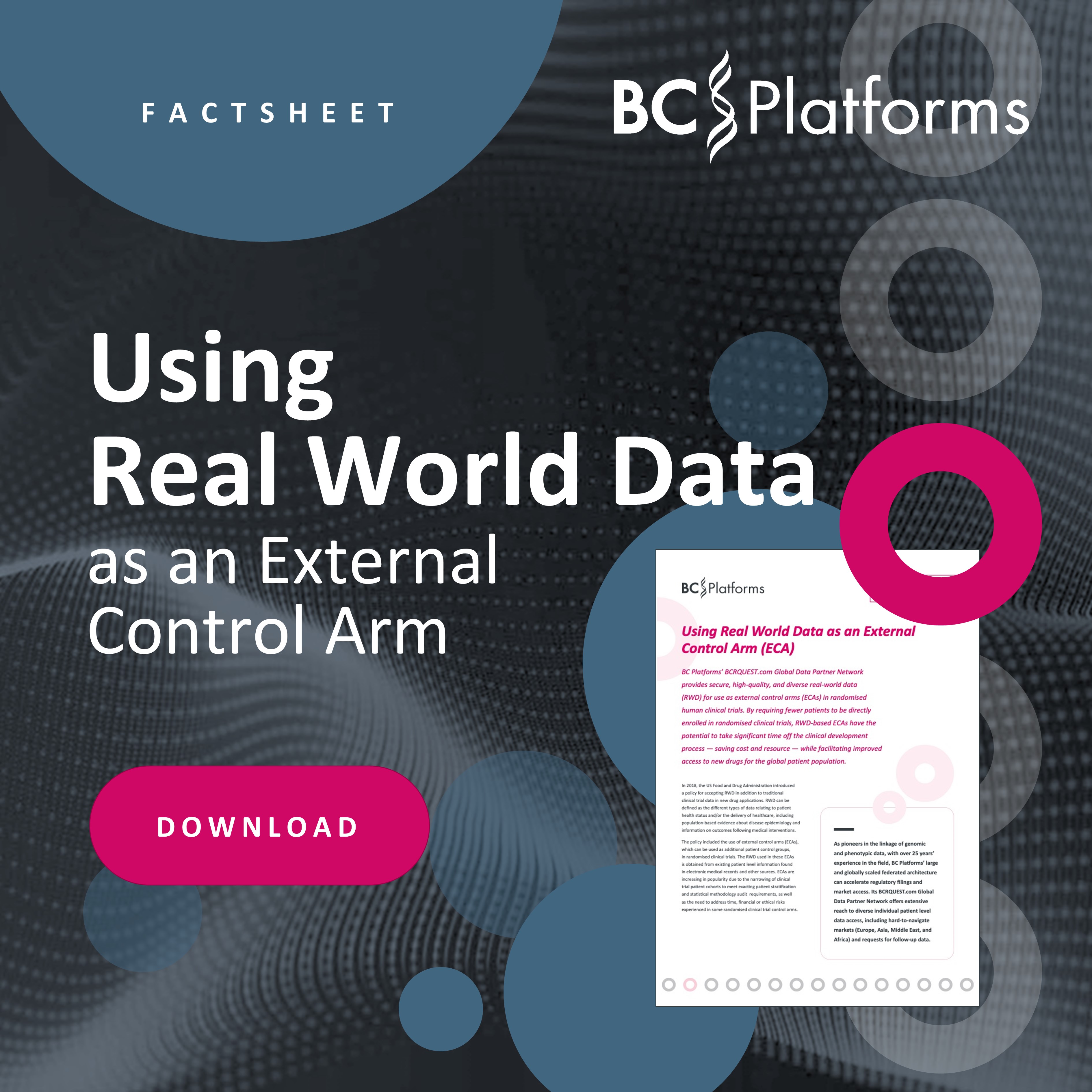 BC Platforms Factsheet Using Real World Data as an External Control